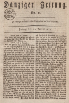 Danziger Zeitung. 1819, No. 13 (22 Januar)