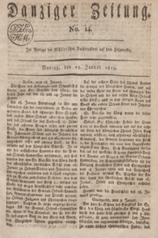 Danziger Zeitung. 1819, No. 14 (25 Januar)
