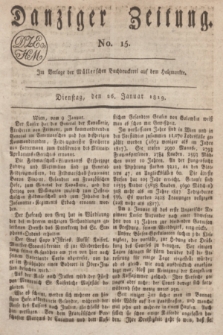 Danziger Zeitung. 1819, No. 15 (26 Januar)