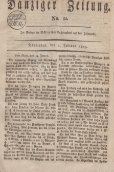 Danziger Zeitung. 1819, No. 20 (4 Februar)
