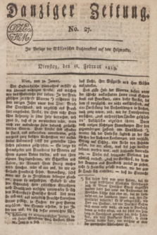 Danziger Zeitung. 1819, No. 27 (16 Februar)