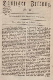 Danziger Zeitung. 1819, No. 28 (18 Februar)