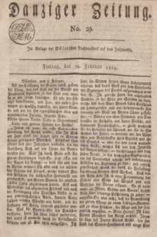 Danziger Zeitung. 1819, No. 29 (19 Februar)