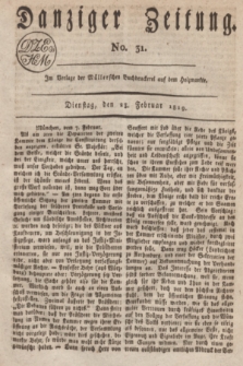 Danziger Zeitung. 1819, No. 31 (23 Februar)