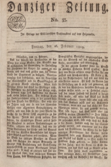 Danziger Zeitung. 1819, No. 33 (26 Februar)