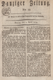 Danziger Zeitung. 1819, No. 54 (5 April)