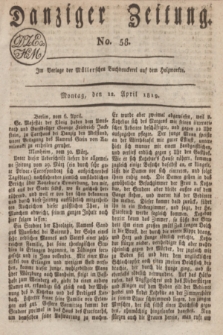 Danziger Zeitung. 1819, No. 58 (12 April)