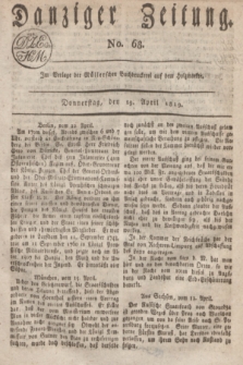 Danziger Zeitung. 1819, No. 68 (29 April)