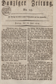 Danziger Zeitung. 1819, No. 113 (16 Juli)