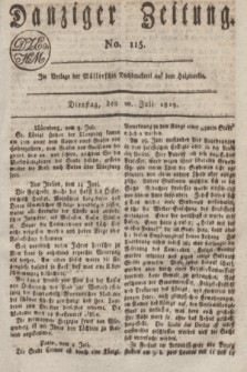 Danziger Zeitung. 1819, No. 115 (20 Juli)