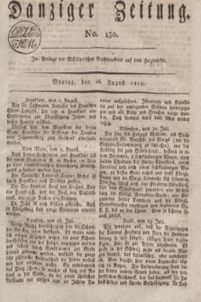 Danziger Zeitung. 1819, No. 130 (16 August)
