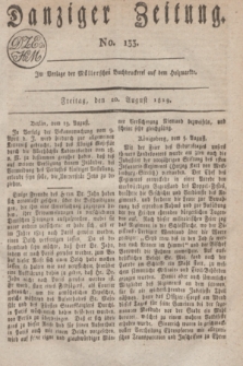 Danziger Zeitung. 1819, No. 133 (20 August)