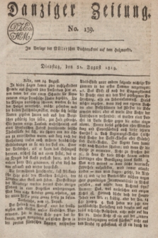 Danziger Zeitung. 1819, No. 139 (31 August)