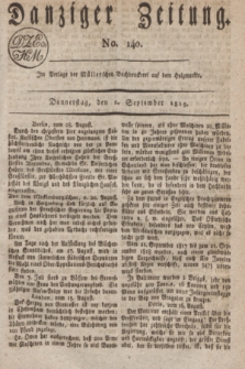 Danziger Zeitung. 1819, No. 140 (2 September)