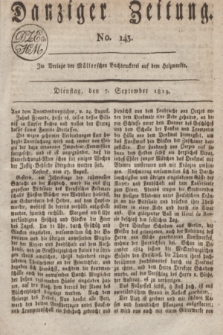 Danziger Zeitung. 1819, No. 143 (7 September)