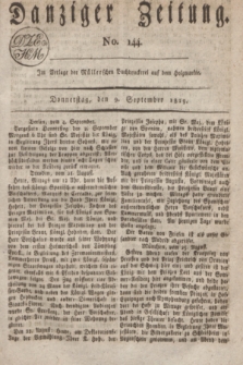 Danziger Zeitung. 1819, No. 144 (9 September)