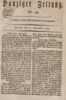 Danziger Zeitung. 1819, No. 149 (17 September)