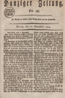 Danziger Zeitung. 1819, No. 153 (24 September)