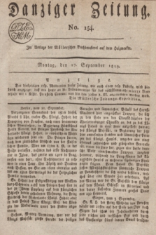 Danziger Zeitung. 1819, No. 154 (27 September)