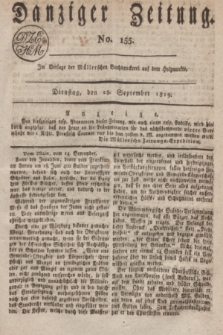 Danziger Zeitung. 1819, No. 155 (28 September)