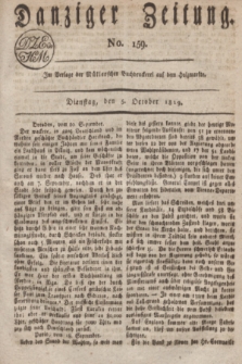 Danziger Zeitung. 1819, No. 159 (5 October)