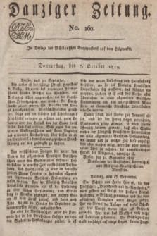 Danziger Zeitung. 1819, No. 160 (7 October)