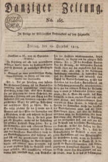 Danziger Zeitung. 1819, No. 165 (15 October)