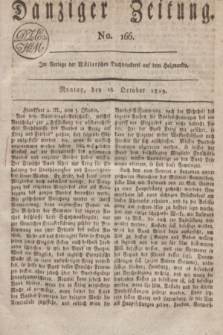 Danziger Zeitung. 1819, No. 166 (18 October)