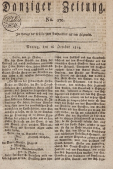 Danziger Zeitung. 1819, No. 170 (25 October)