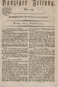 Danziger Zeitung. 1819, No. 179 (9 November)