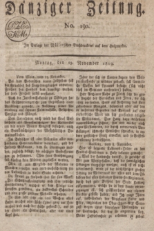 Danziger Zeitung. 1819, No. 190 (29 November)