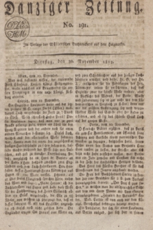 Danziger Zeitung. 1819, No. 191 (30 November)