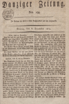 Danziger Zeitung. 1819, No. 194 (6 December)
