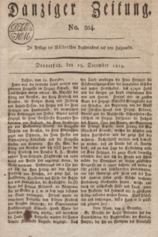 Danziger Zeitung. 1819, No. 204 (23 December)