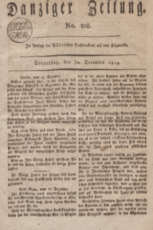 Danziger Zeitung. 1819, No. 208 (30 December)