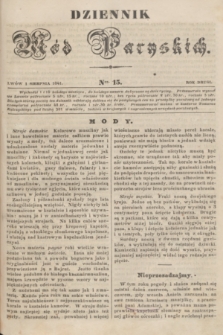 Dziennik Mód Paryskich. R.2, Ner. 15 (1 sierpnia 1841)