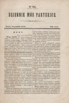 Dziennik Mód Paryskich. R.3, Ner 24 (16 grudnia 1842)