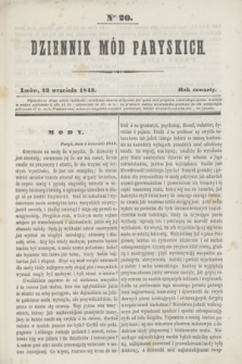 Dziennik Mód Paryskich. R.4, Ner 20 (23 września 1843)