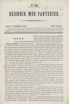 Dziennik Mód Paryskich. R.4, Ner 23 (4 listopada 1843)