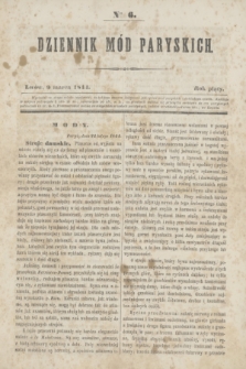 Dziennik Mód Paryskich. R.5, Nro 6 (9 marca 1844)