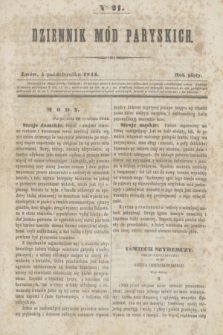 Dziennik Mód Paryskich. R.5, Nro 21 (5 października 1844)