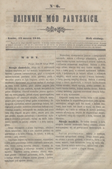 Dziennik Mód Paryskich. R.7, Nro 6 (12 marca 1846)