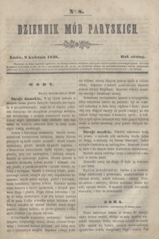 Dziennik Mód Paryskich. R.7, Nro 8 (9 kwietnia 1846)