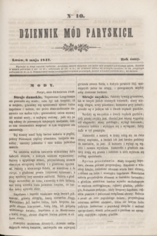 Dziennik Mód Paryskich. R.8, Nro 10 (6 maja 1847)