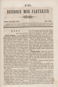 Dziennik Mód Paryskich. R.8, Nro 11 (20 maja 1847)