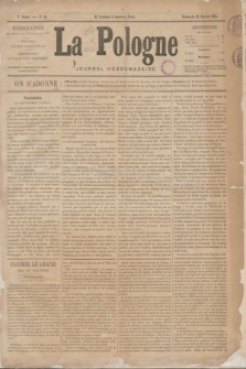 La Pologne : journal hebdomadaire. A.2, № 15 (24 Janvier 1864)