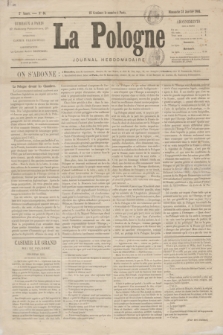 La Pologne : journal hebdomadaire. A.2, № 16 (31 Janvier 1864)