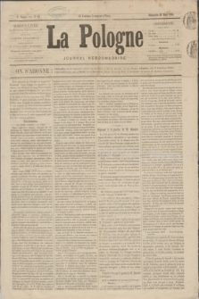 La Pologne : journal hebdomadaire. A.2, № 23 (20 Mars 1864)