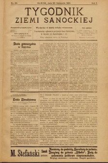 Tygodnik Ziemi Sanockiej. 1910, nr 30