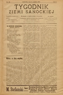 Tygodnik Ziemi Sanockiej. 1910, nr 32